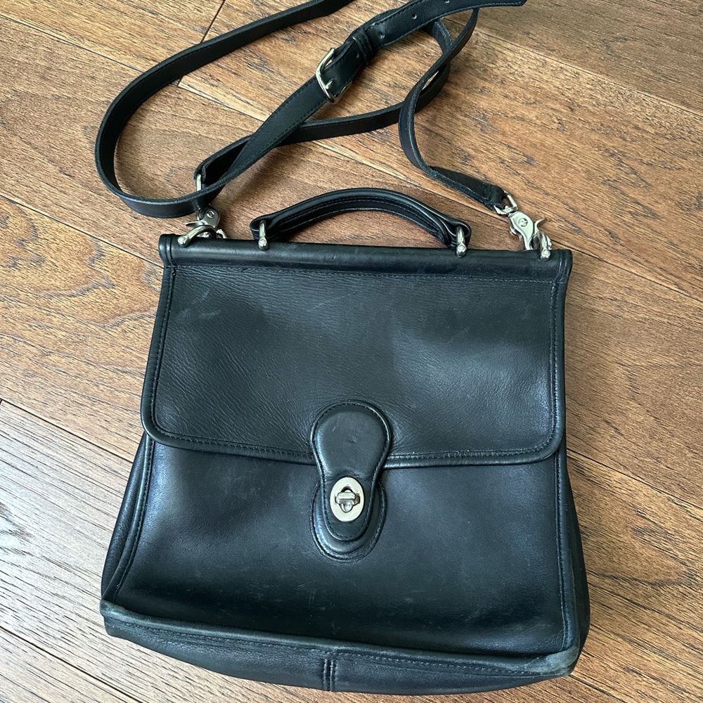 Authentic Vintage Coach Willis with nickel  hardware